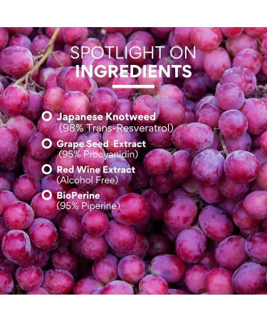 Research Verified Resveratrol - 98% Trans-Resveratrol 1000 mg Anti-Aging Support - 1 Bottle - 60 Capsules 60 Count (Pack of 1) - Buy Online on GoSupps.com