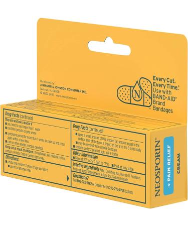 Neosporin Kids First Aid Antibiotic + Pain Relief Cream, 0.5 oz (Pack of 3) - Buy Online on GoSupps.com