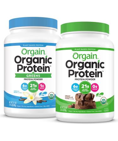 Orgain Organic Protein & Greens Protein Powder Plant Based Vanilla Bean 1.94 lbs (882 g)