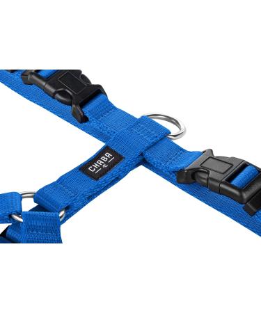 Chaba Guard Dog Harness for Large Dogs - Anti-Choke Adjustable & Lightweight Blue Step-In Harness | Perfect for Running & Training - Buy Online on GoSupps.com