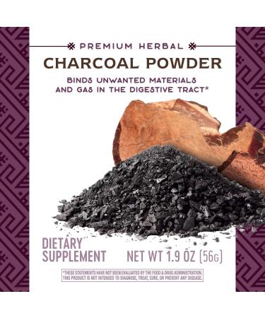 Nature's Way Coconut Charcoal Powder - 2 Ounce | Natural Detox & Cleansing - Buy Online on GoSupps.com