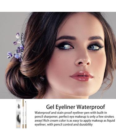  Tebinzi Waterproof and smudge-proof gel eyeliner for women Eye makeup Tebinzi Tebinzi Richly pigmented shades Long-lasting with a sharpener for everyday use - Buy Online on GoSupps.com