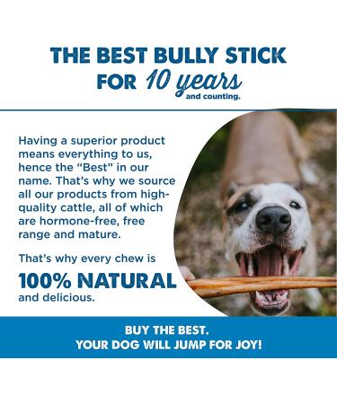 USA Baked & Packed Bully Sticks - 100% Free-Range Grass-Fed Beef - Promotes Dental Health - 8oz Pack - Single-Ingredient & Grain-Free - Buy Online on GoSupps.com