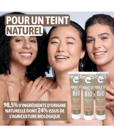 BORN TO BIO Organic BB Cream - Natural Tinted Moisturizing Foundation for an Even & Radiant Complexion - Tinted Face Cream for Women - Organic Complexion Makeup (Beige Pink) - Buy Online on GoSupps.com