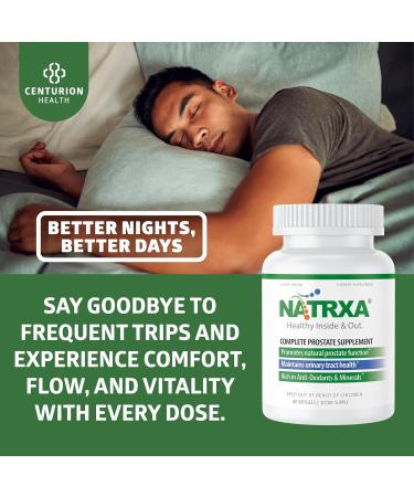 Centurion Natrxa 30 Day Complete Prostate Support Supplement for Men with Selenium Lycopene Saw Palmetto Beta Sitosterol Stinging Nettle and Pomegranate 60 Softgels - Buy Online on GoSupps.com