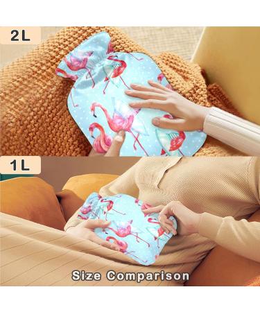 Buy Naanle Flamingos Ballet Dancer Hot Water Bottle 2L - Large Transparent Bottle for Bed | Hand Warmers Pain Relief & Heat Therapy - Buy Online on GoSupps.com