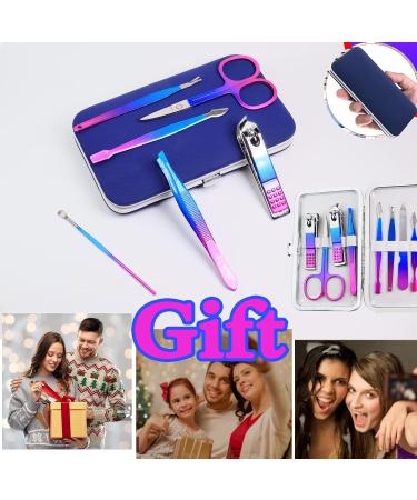 10-Piece Stainless Steel Manicure Set for Men & Women - Portable Nail Clipper & Grooming Kit - Buy Online on GoSupps.com