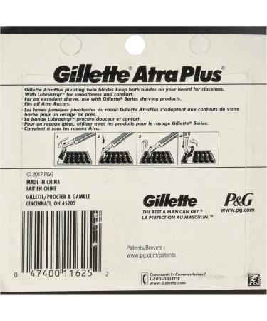 Gillette Atra Plus - 10 Cartridges | Premium Razor Blades for a Smooth Shave | Worldwide Shipping - Buy Online on GoSupps.com