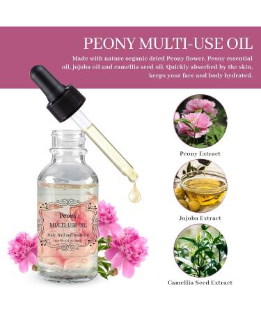 NP NATURES PHILOSOPHY Peony Jasmine Multi Use Body Oil 2 Pack - Natural & Organic Essential Oil for Face  Body  Nails Care and Massage - 30ML - Buy Online on GoSupps.com