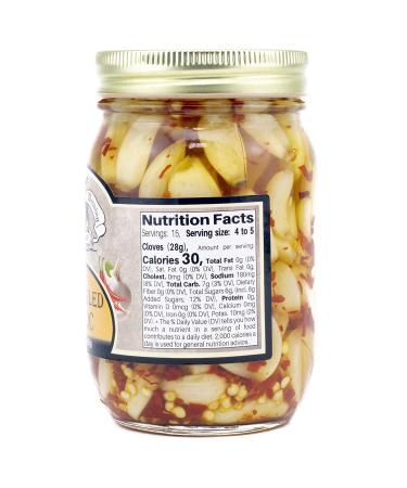 Amish Wedding All-Natural Hot Pickled Garlic 15oz - Set of 2 Jars - Buy Online on GoSupps.com