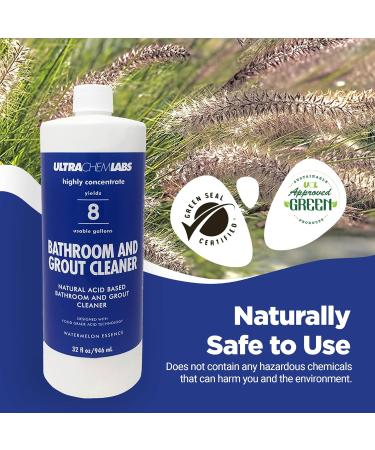 Super Concentrated Commercial Bathroom & Grout Cleaner - Watermelon Scent 32 fl oz Yields up to 8 Gallons - Tough on Stains & Grime Ideal for Kitchen & Tile - Buy Online on GoSupps.com