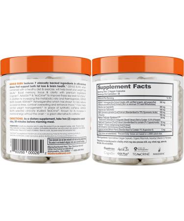 Genius Fat Burner - 60 Capsules for Men & Women | Optimize Weight Loss & Boost Energy - Buy Online on GoSupps.com