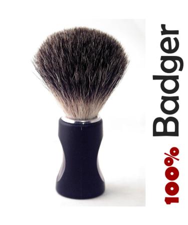 Pure Badger Hair Shaving Brush Ivory-Coloured Solid Plastic Handle - It Won't Disappoint You!