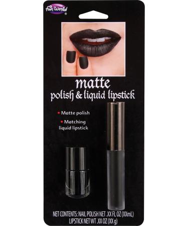 Unknown Matte Polish & Lipstick - Black