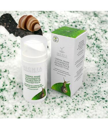 Ischia Source ISB luminous protective hand cream 100 ml organic snail mucus hyaluronic acid biotech based on Ischia thermal water - Buy Online on GoSupps.com