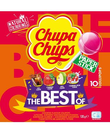  Chupa Chups The Best LoLLIPOPS 10 Pack (NEW PACK) - Buy Online on GoSupps.com