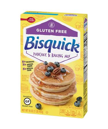 Betty Crocker Bisquick Gluten Free Pancake & Waffle Mix - 16 oz Box, 1 Pound - Buy Online on GoSupps.com