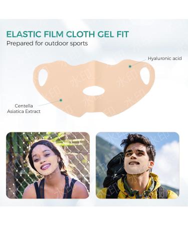 JACHOYI 5-Piece Golf Face Mask | Outdoor UV Protection & Sunscreen Patch | Ideal for Cycling & Mountain Climbing - Buy Online on GoSupps.com