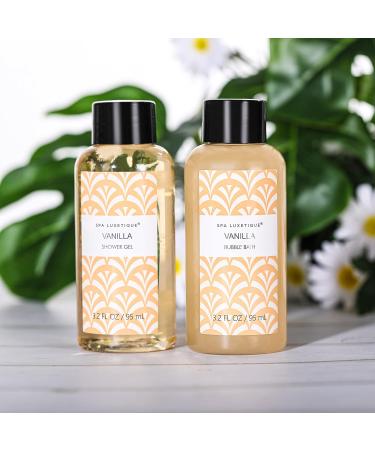 Spa Luxetique Women's Care Set 6 x Bath and Care Boxes Vanilla Gift Set Including Hand Cream Shower Gel Foaming Bath B - Buy Online on GoSupps.com