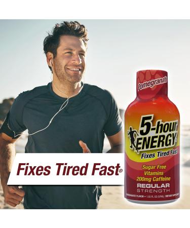 5-hour ENERGY Regular Strength Energy Shot  -  Pomegranate Regular Strength -  24 Count - 1.93 Oz  - Buy Online on GoSupps.com