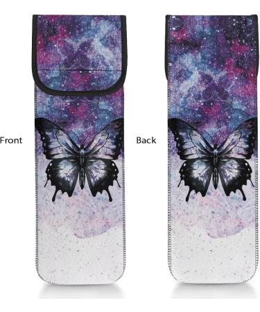 Buy Luarisgur Butterfly Galaxy Heat Resistant Curling Iron Cover | Travel Sleeve for Small Flat Iron & Hair Tools - Ideal for International Shipping - Buy Online on GoSupps.com