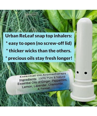 Urban ReLeaf Quease Relief Essential Oil Aromatherapy Nasal Inhalers Set of 2 - Nausea Relief - Made in USA - Alcohol-Free - Pocket Size - Buy Online on GoSupps.com