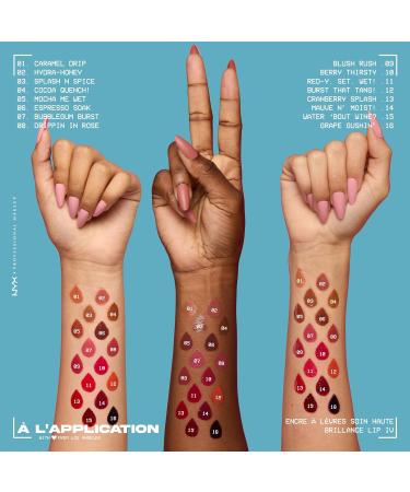 NYX Professional Makeup Lip IV Gloss up to 12h hydration highly pigmented shiny finish Caramel Drip - Buy Online on GoSupps.com