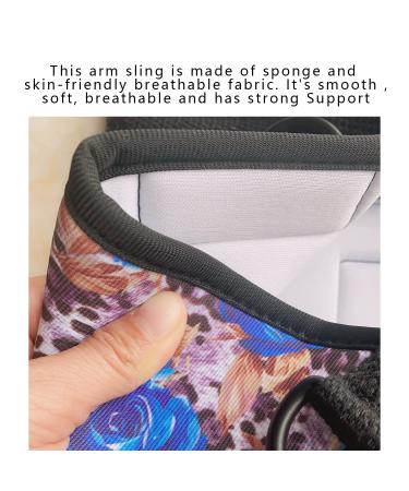 Buy Foam Arm Sling Elbow Brace with Waist Strap - Shoulder Support for Kids Rotator Cuff Injury Fracture Blue Rose Leopard Small - International Shipping Available - Buy Online on GoSupps.com