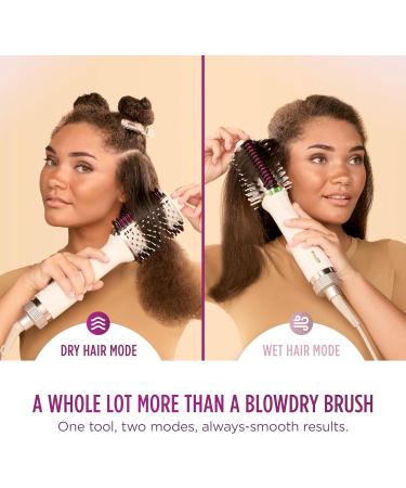 Shark SmoothStyle Heated Brush and Comb | Wet & Dry | Smoothing Hot Air Brush | 3 Temperatures | Soft & Voluminous Finish | All Hair Types | Silk HT202UK - Buy Online on GoSupps.com