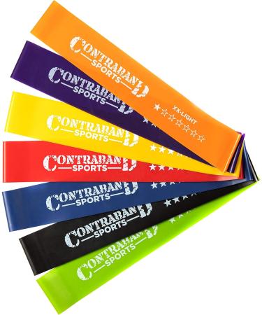 7439 Elastic Loop Resistance Band Set - Premium Latex Workout Bands for Glutes Booty & Legs - Ideal for Home Gym & Travel - Set of 3 (Sizes #0 #1 #2 #3 #4 #5 #6 - Buy Online on GoSupps.com