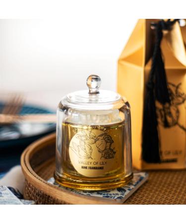 Luxury Lily Valley Scented Candles - 21 OZ Soy Wax Glass Dome - Perfect Gift for Women Valentine's Christmas & Mom - Aromatherapy Relaxation Candle - Buy Online on GoSupps.com