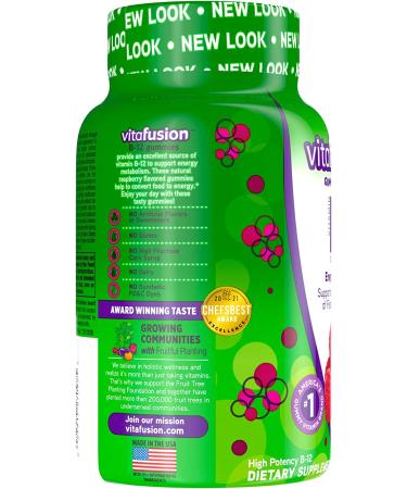VitaFusion B12 Gummies - Natural Raspberry Flavor, 1000 mcg, 140 Count - Buy Online on GoSupps.com