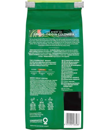 STARBUCKS Single-Origin Colombia Medium Roast Whole Bean Coffee 450g (Pack of 4) - Buy Online on GoSupps.com