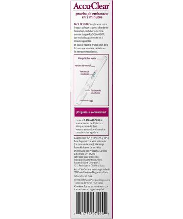 Accuclear Pregnancy Test 2-Count - Pack of 2 | Accurate Results at Home - Buy Online on GoSupps.com