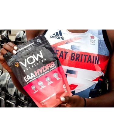 Vow EAA Hydr8 - Intra Workout Drink with Essential Amino Acids, Electrolytes, BCAAs, Cyclic Dextrin - Watermelon and Mango Flavor - Informed Sports Certified - Buy Online on GoSupps.com