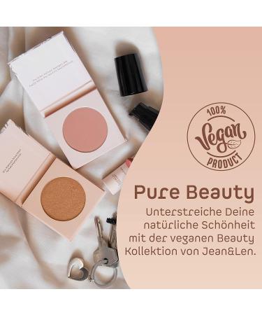 Jean & Len Blush Naturally Kissed Cheek - Vegan Blush Powder for Fresh Summer Cheeks Paraben-Free & Enriched with Vitamins A & E 8g - Buy Online on GoSupps.com