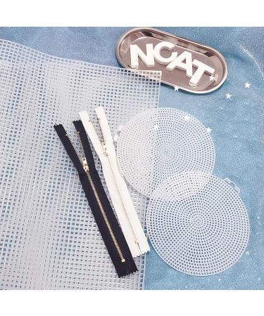 iSuperb 30 Pack Round Plastic Canvas Mesh Sheets for Embroidery & Crafting - 3.03'', 4.53'', 5.79'' (30Pcs) - Buy Online on GoSupps.com