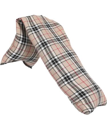 Microwavable Lavender Wheat Bags Tartan Microwave Heat Pack for Back Neck Joints and Shoulder Pain Relief 44cmx13cm (Beige Red Black) Tartan Beige Red Black - Buy Online on GoSupps.com