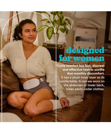Buy Homedics Cycle Comfort Heat & Vibration Belts - Menstrual Cramps Relief 3 Heat & Vibration Levels Discreet Design Travel Bag Included - Buy Online on GoSupps.com