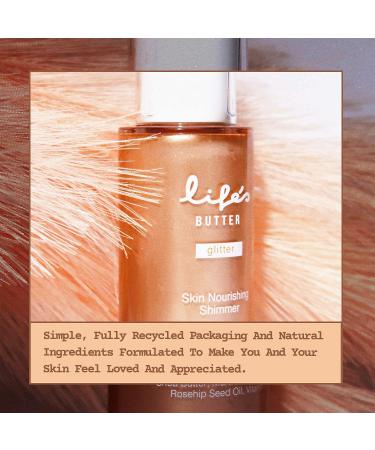 Luxurious Face & Body Shimmer Infused with Shea Butter, Marula Oil, Jojoba Oil, and Vitamin C for Healthy Glowing Skin | Waterproof Moisturizing Formula | Glistening Bronze | 3 fl oz - Buy Online on GoSupps.com