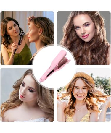 Curling Iron Crimper Beach Waves Curling Iron Iron Hair Crimper Hair Crimper Curling Wand Hairstyle Hair Crimper Hair Styling Equipment for All Hair Types Hair Tool for Home Salon B: Pink European Regulations - Buy Online on GoSupps.com