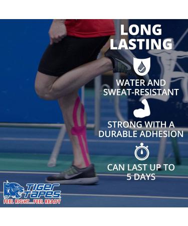 TIGERTAPES Kinesiology Tape Roll - Orange, 5cm x 5m - Muscle Support for Exercise & Injury Recovery | Water Resistant, Breathable, Latex Free - Buy Online on GoSupps.com