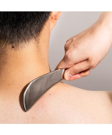 NCCYOOT gua sha tool gua sha stainless steel iastm tool Gussha massage tool muscle scraping tool for Soft Tissue Therapy and Reduce Arms Back Legs Neck Shoulder Muscle Pain(ms) S shape - Buy Online on GoSupps.com