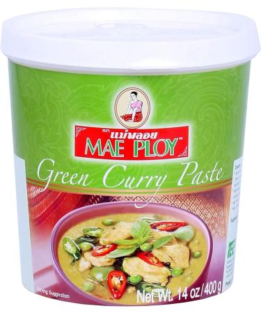 Mae Ploy Thai Green & Red Curry Paste 400g Bundle with 20ml Measuring Scoop | Authentic Hot and Mild Chilli Asian Food - World Food Shop - Buy Online on GoSupps.com