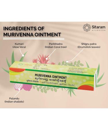 Sitaram Murivenna Ointment 20g (Pack of 2) - Ayurvedic Relief for Injuries Wounds & Burns | International Shipping - Buy Online on GoSupps.com
