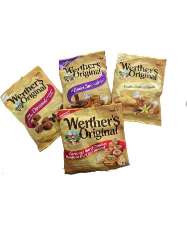 Werther Original Caramel Candy Variety Pack - Milk Chocolate Caramels Soft Eclairs Vanilla clair Hard Candies - Buy Online on GoSupps.com