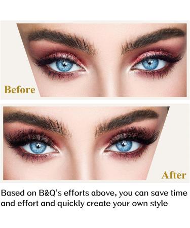 72 B&Q D Curl Cluster Lashes | Individual DIY Soft Fluffy Extensions - D-16mm | Natural Eyelash Clusters - B 02 - Buy Online on GoSupps.com