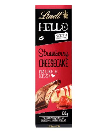 Lindt Lindt & Spr ngli Hello Strawberry Cheesecake Set of 4 x 100 g