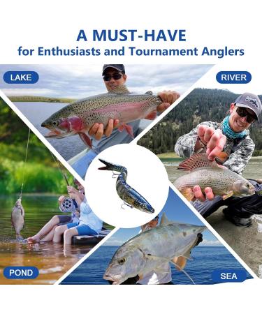 3-Piece Wobbler Set - Multi-Joint Angel Bait for Pike Mackerel & Trout Fishing - Premium Artificial Bait & Accessories - Buy Online on GoSupps.com