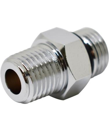 Scuba Choice Diving Male 9/16-18 to Male 1/4 NPT Adaptor - Silver - Buy Online on GoSupps.com